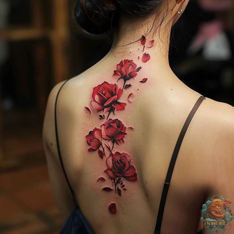 Symbolism and Beauty: The Timeless Appeal of Falling Rose Petals Tattoo ...