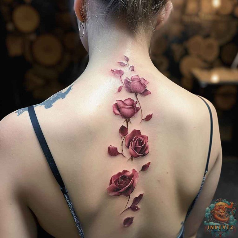 Symbolism and Beauty: The Timeless Appeal of Falling Rose Petals Tattoo ...
