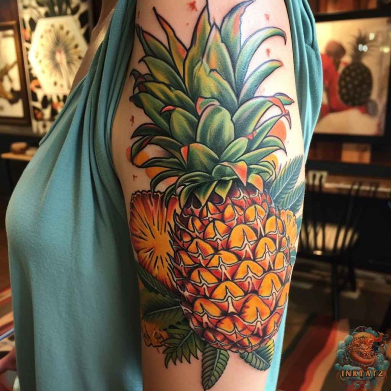 Exploring the Sweet and Symbolic Meaning of Pineapple Tattoos: 108 ...
