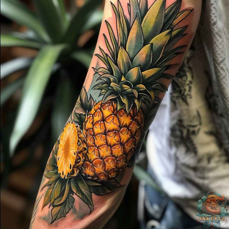 Exploring the Sweet and Symbolic Meaning of Pineapple Tattoos 108