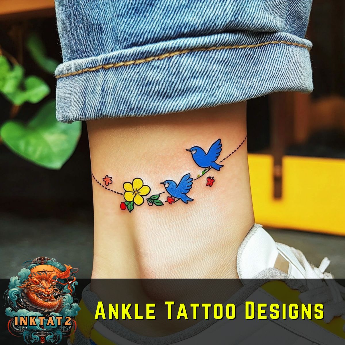 Stepping into Style: The Art of Ankle Tattoos: 202 Designs - inktat2.com