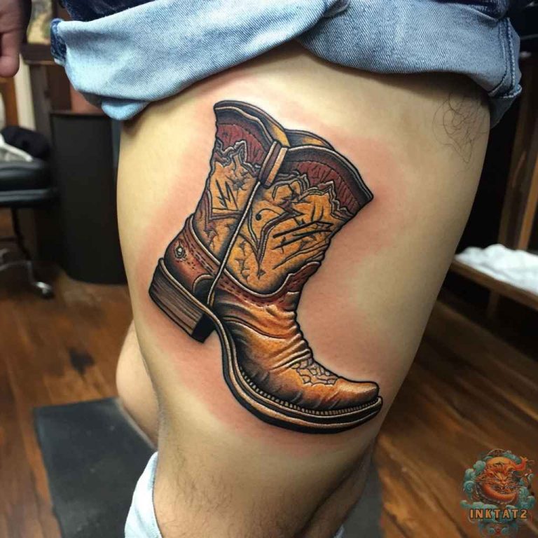 Kicking Up Some Ink: The Allure of Cowboy Boot Tattoos: 85 Designs ...