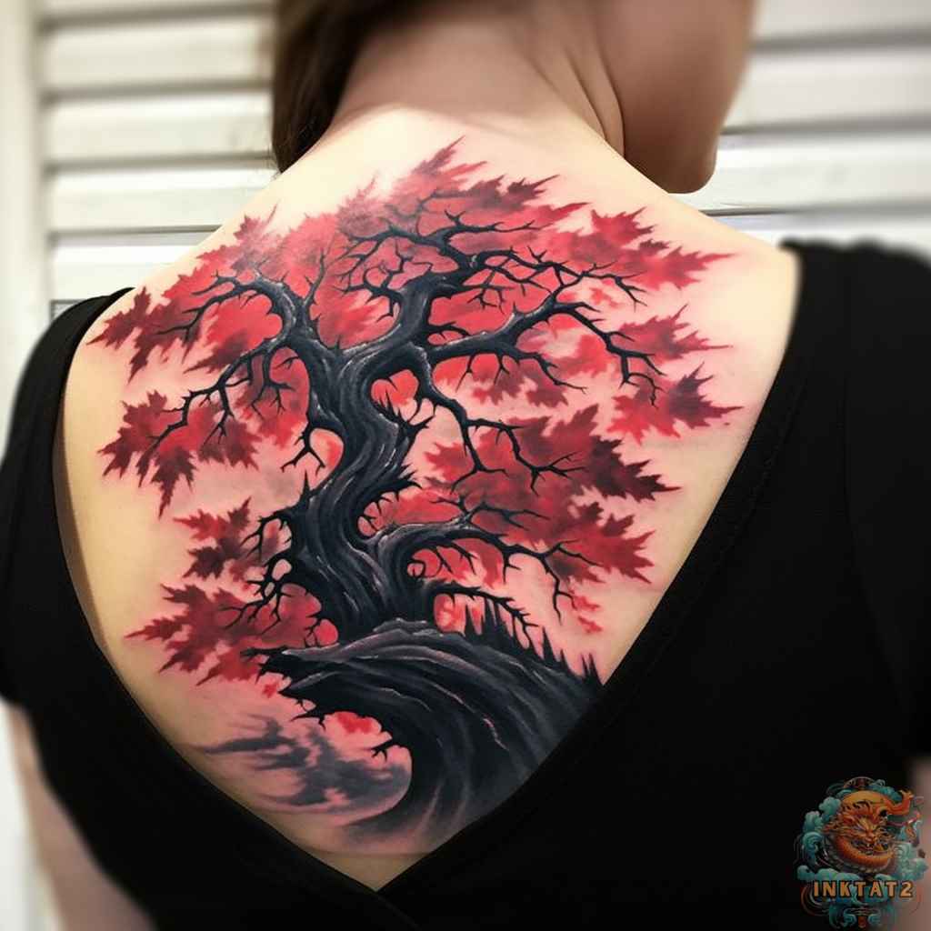 Tattoo Japanese Maple Tree Symbolism Design Inspiration