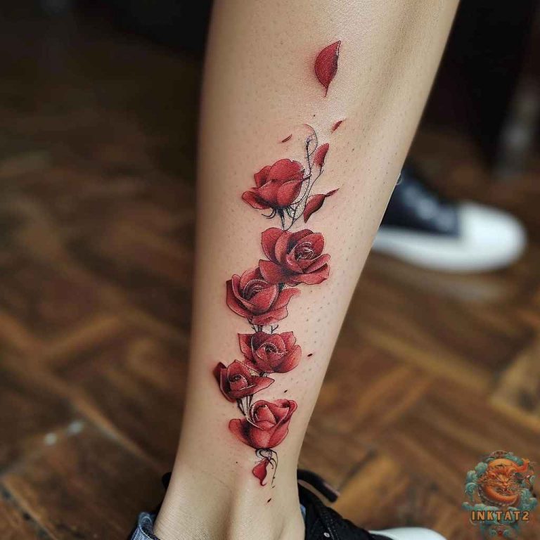 Symbolism and Beauty: The Timeless Appeal of Falling Rose Petals Tattoo ...