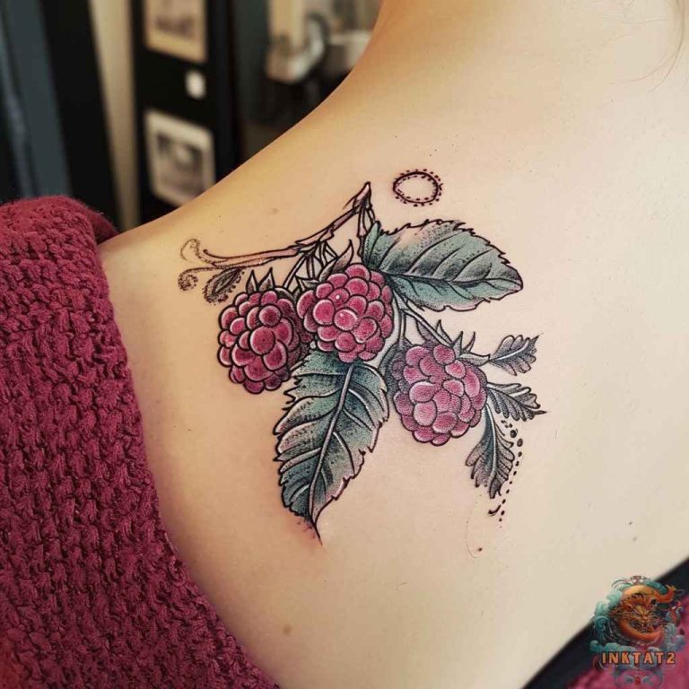 Simple Raspberry Tattoo Delightful Designs: Exploring the World of Raspberry Tattoos: 145 ...