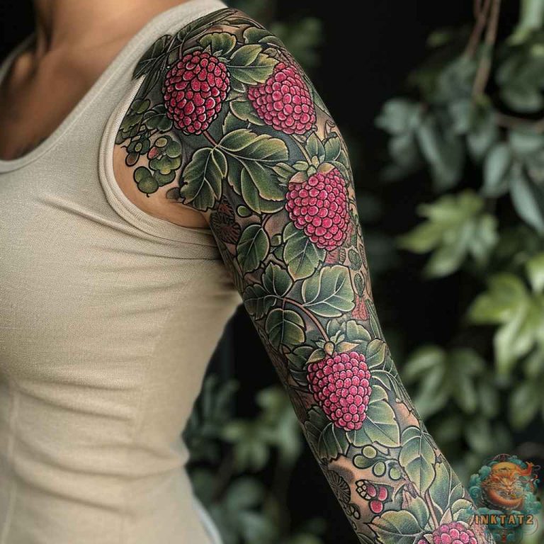 Simple Real Raspberry Tattoo Delightful Designs: Exploring the World of Raspberry Tattoos: 145 ...