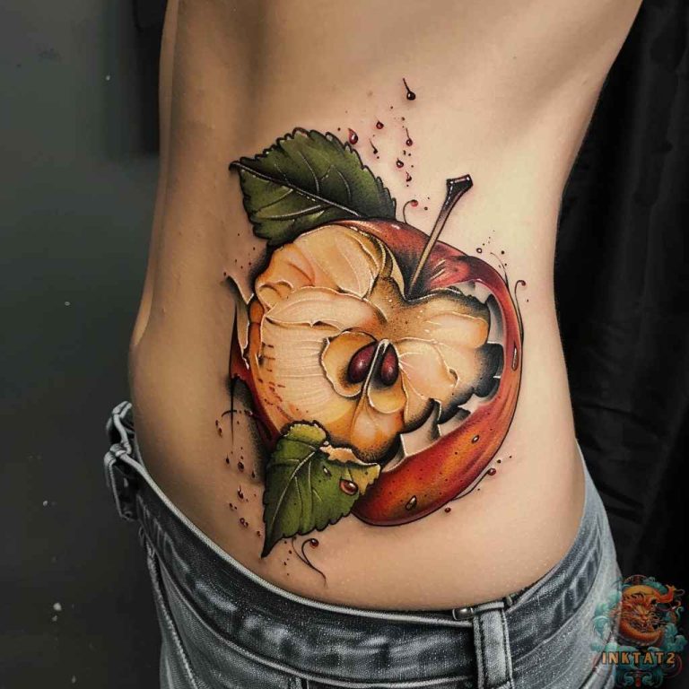 From Fruit to Art: The Fascinating Story Behind the Apple Core Tattoo ...