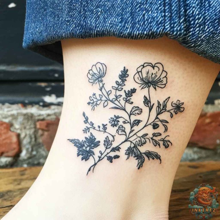 Stepping into Style: The Art of Ankle Tattoos: 202 Designs - inktat2.com